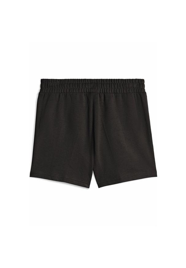 Puma - Damskie szorty ESS ELEVATED 5" ze średnim stanem PUMA Black. Kolor: czarny
