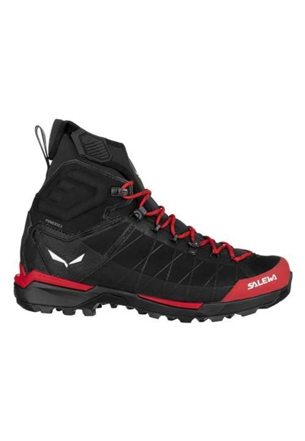 Buty trekkingowe męskie Salewa Ortles Light Mid Powertex. Wysokość cholewki: za kostkę. Kolor: czarny. Materiał: nylon. Szerokość cholewki: normalna