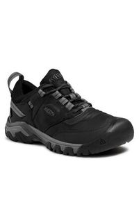 keen - Keen Trekkingi Ridge Flex Wp M 1024916 Czarny. Kolor: czarny. Materiał: nubuk, skóra. Sport: turystyka piesza