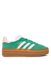 Adidas - adidas Sneakersy Gazelle Bold IH6455 Zielony. Kolor: zielony. Materiał: skóra, zamsz. Model: Adidas Gazelle #1