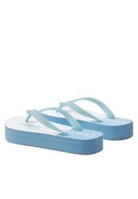 Calvin Klein Jeans Japonki Beach Sandal Flatform Monologo YW0YW01617 Niebieski. Kolor: niebieski #5