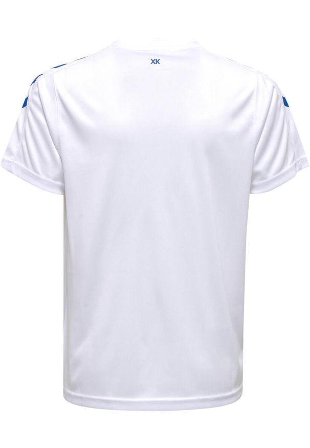 Koszulka sportowa z krótkim rękawem dziecięca Hummel Core XK Kids Poly Jersey S/. Kolor: biały, niebieski, wielokolorowy. Materiał: jersey. Długość rękawa: krótki rękaw. Długość: krótkie
