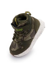GLENMUIR - Ciepłe, wodoodporne buty zimowe dla dzieci Loap Raclif 22 - Trwałe. Okazja: na uczelnię. Kolor: wielokolorowy, brązowy, zielony. Materiał: skóra. Sezon: zima. Sport: turystyka piesza #1