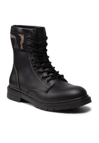 Botki Wrangler Spike Punk WL12564A Black/Military 298. Kolor: czarny. Materiał: skóra #1