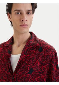 Hugo - HUGO Koszula Espino 50560596 Czerwony Relaxed Fit. Kolor: czerwony. Materiał: wiskoza #3