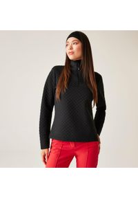 DARE 2B - Bluza damska z suwakiem 1/4 Glamourize III Dare 2b. Kolor: czarny. Materiał: żakard, dzianina. Sezon: zima. Sport: narciarstwo
