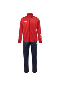 Zestaw dresów sportowych dziecięcych Hummel Promo Kids Poly Suit. Kolor: czerwony, różowy, niebieski, wielokolorowy. Materiał: dresówka. Styl: sportowy