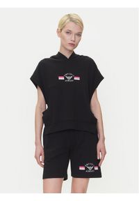 Emporio Armani Underwear Bluza EW000498 AF10882 UC001 Czarny Loose Fit. Kolor: czarny. Materiał: syntetyk