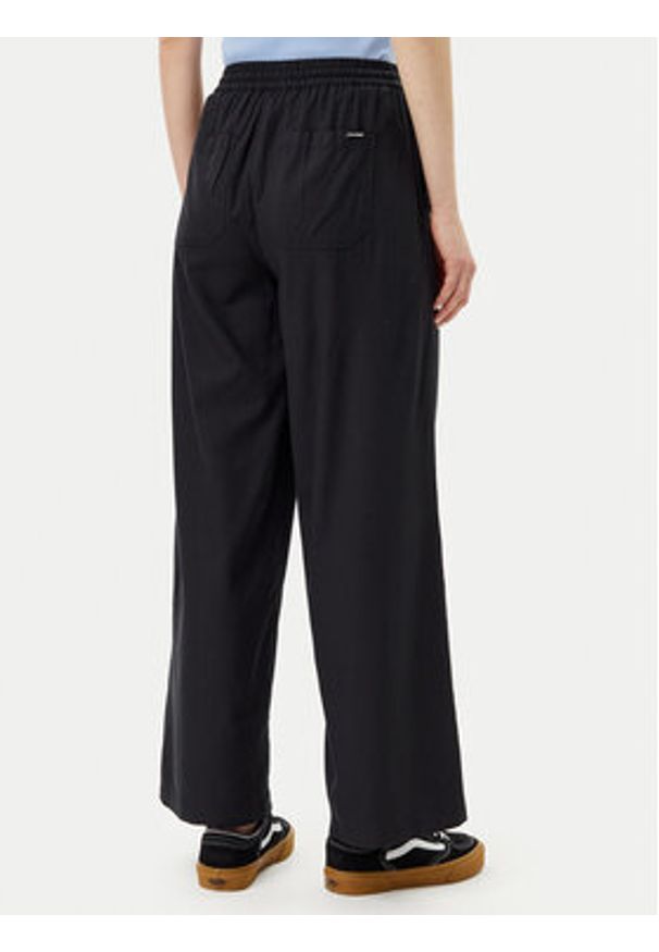 Volcom Spodnie materiałowe Dropping B1212503 Czarny Relaxed Fit. Kolor: czarny. Materiał: wiskoza, bawełna
