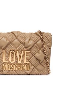 Love Moschino - LOVE MOSCHINO Torebka JC4131PP1PL1010A Beżowy. Kolor: beżowy. Materiał: skórzane #6