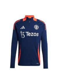 Adidas - Bluza Manchester United Tiro 24 Training. Kolor: czerwony, niebieski, wielokolorowy. Materiał: materiał