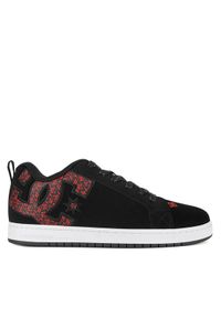 DC Sneakersy COURT GRAFFIK 300529-BW5 Czarny. Kolor: czarny. Materiał: skóra