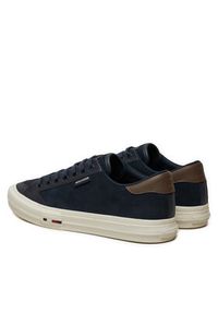 TOMMY HILFIGER - Tommy Hilfiger Sneakersy Vulc Street Low FM0FM05458 Granatowy. Kolor: niebieski. Materiał: skóra #5