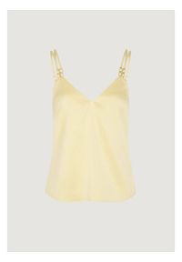 Morgan Top 242-OLAFI Żółty Regular Fit. Kolor: żółty. Materiał: syntetyk #4