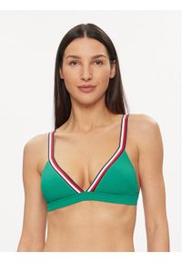 TOMMY HILFIGER - Tommy Hilfiger Góra od bikini UW0UW05290 Zielony. Kolor: zielony. Materiał: syntetyk