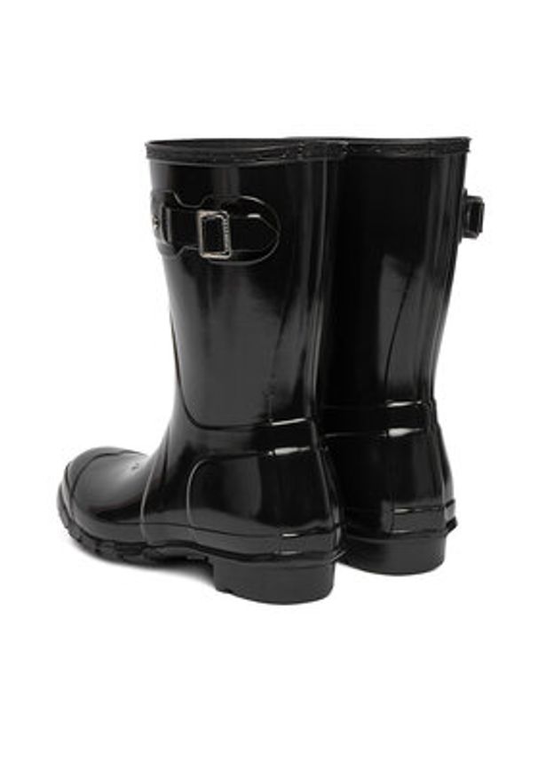 Hunter Kalosze Original Gloss Short WFS1000RGL Czarny. Kolor: czarny. Materiał: kauczuk