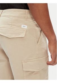 Pepe Jeans Szorty materiałowe Seasonal PM801179 Beżowy Regular Fit. Kolor: beżowy. Materiał: bawełna #4