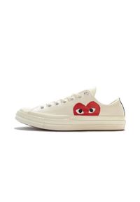 Buty do chodzenia dla dorosłych Converse Comme des Garçons Play Blanche Basse. Kolor: czerwony. Sport: turystyka piesza #1