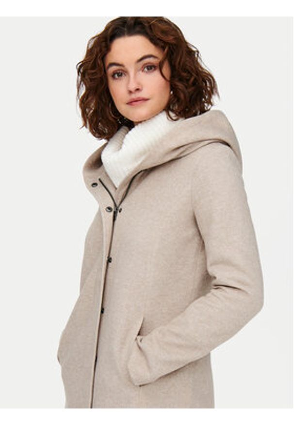 only - ONLY Płaszcz przejściowy Sedona 15142911 Beżowy Regular Fit. Kolor: beżowy. Materiał: syntetyk