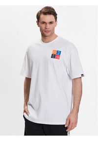 Ellesse T-Shirt Rolletto SHR17641 Biały Regular Fit. Kolor: biały. Materiał: syntetyk, bawełna