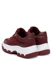 Guess Sneakersy FLFBRT ELE12 Bordowy. Kolor: czerwony. Materiał: skóra #4