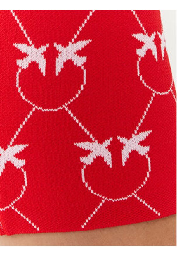 Pinko Spódnica ołówkowa 100211 A0IS Czerwony Slim Fit. Kolor: czerwony. Materiał: wiskoza