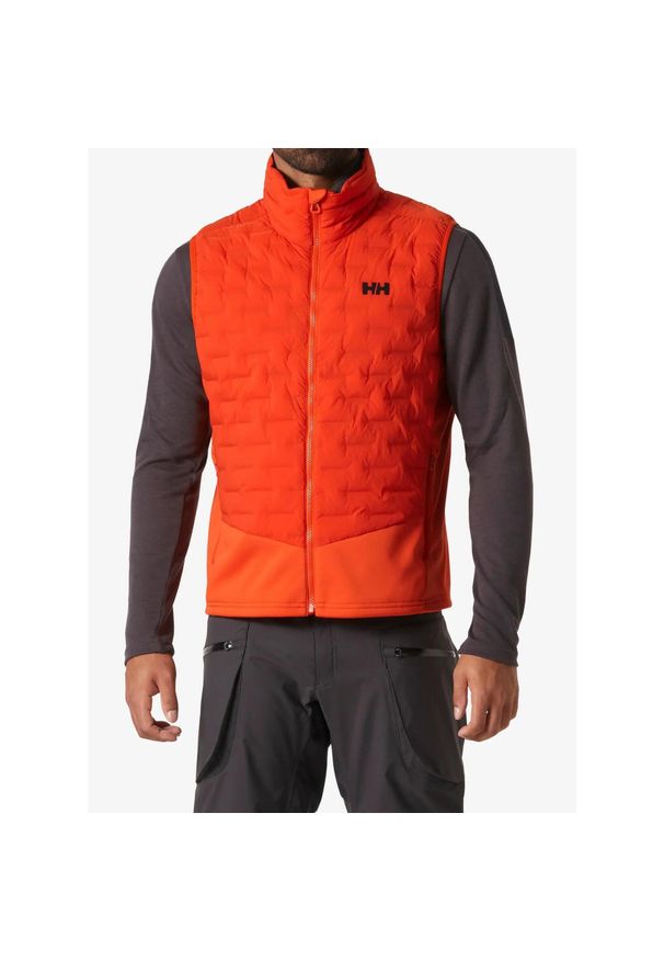 Kamizelka męska Helly Hansen HP Hybrid Stretch Ins Vest. Kolor: pomarańczowy. Sport: turystyka piesza