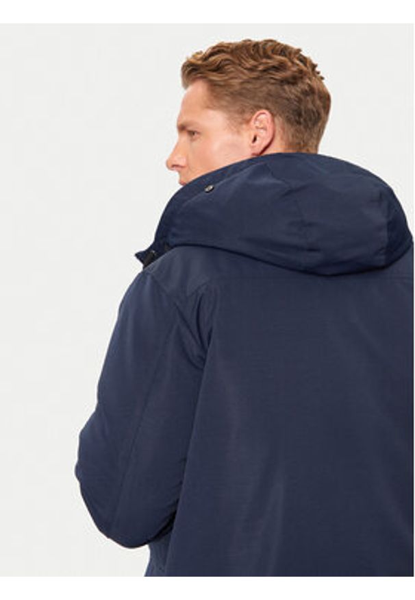 Jack & Jones - Jack&Jones Parka Construct 12258406 Granatowy Regular Fit. Kolor: niebieski. Materiał: syntetyk