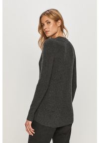 GAP - Sweter. Okazja: na co dzień. Kolor: szary. Materiał: dzianina. Długość rękawa: długi rękaw. Długość: długie. Styl: casual #3