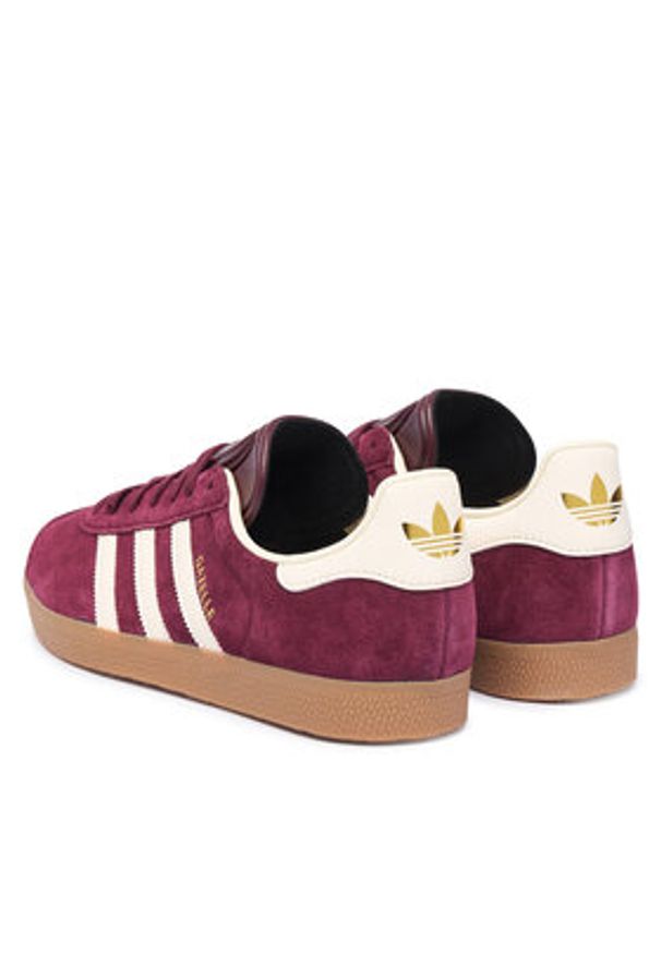 Adidas - adidas Sneakersy Gazelle KK2637 Bordowy. Kolor: czerwony. Materiał: skóra, zamsz. Model: Adidas Gazelle