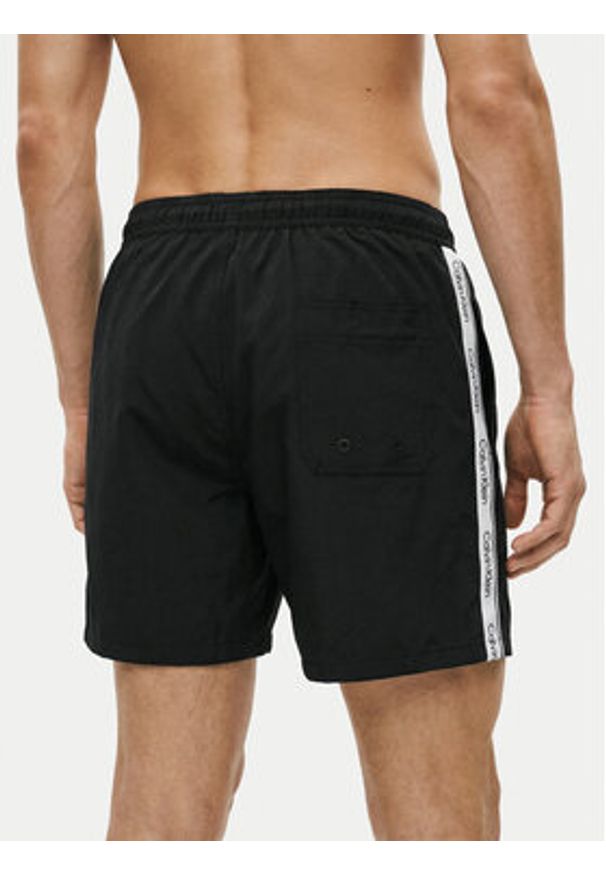 Calvin Klein Swimwear Szorty kąpielowe LV00N61002 Czarny Regular Fit. Kolor: czarny. Materiał: syntetyk
