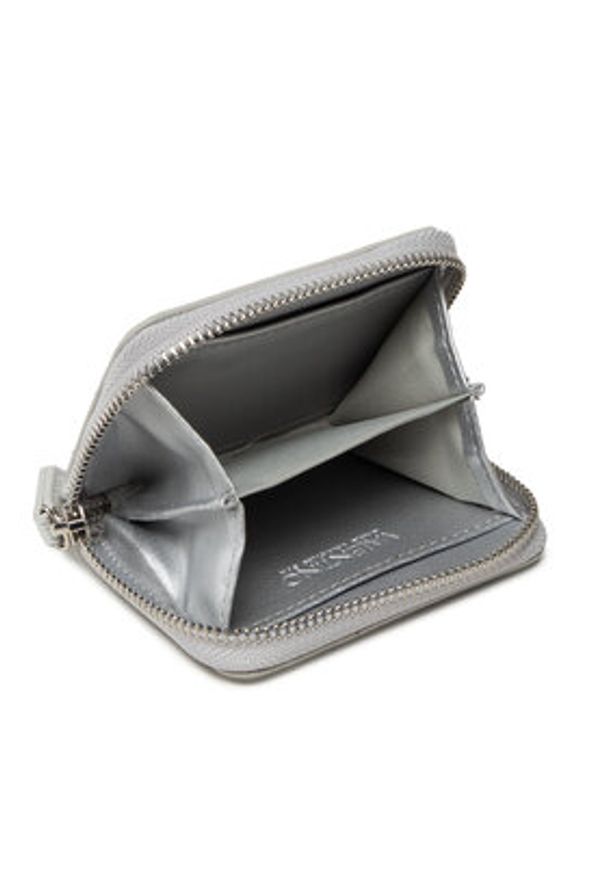 VALENTINO - Valentino Mały Portfel Damski Divina VPS1R4139G Srebrny. Kolor: srebrny. Materiał: skóra