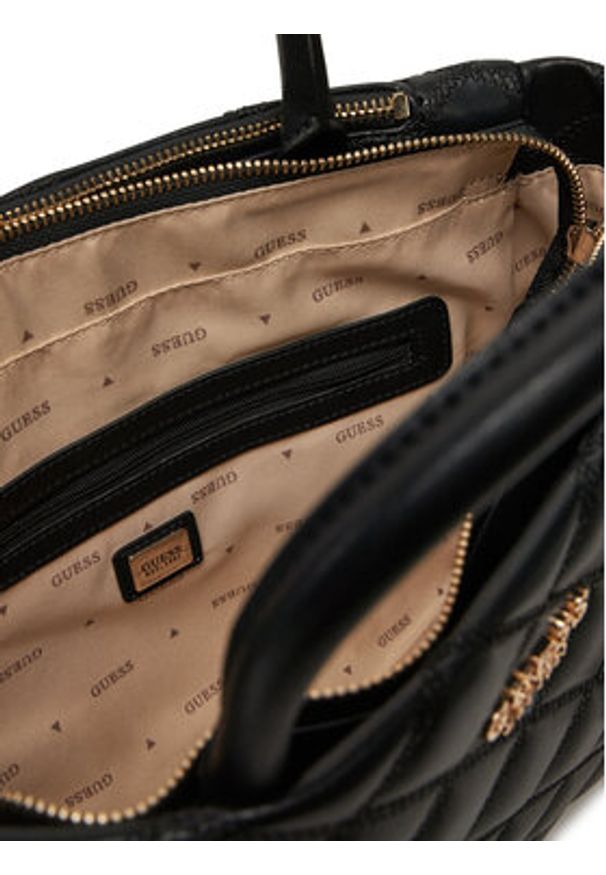 Guess Torebka HWQG96 32060 Czarny. Kolor: czarny. Materiał: skórzane