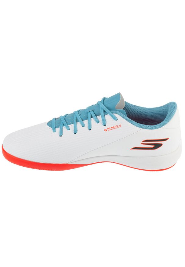 skechers - Buty halowe do piłki nożnej męskie, Skx 2 Academy Ic. Kolor: biały. Model: Skechers Sport. Sport: piłka nożna