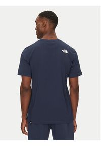 The North Face T-Shirt Easy NF0A8A6C Granatowy Regular Fit. Kolor: niebieski. Materiał: syntetyk