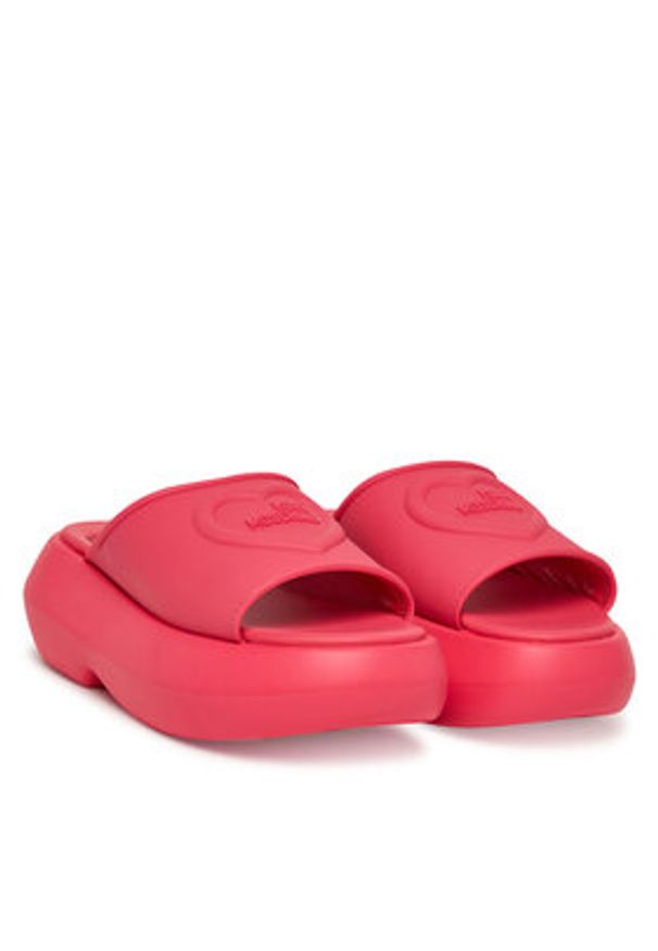 Love Moschino - LOVE MOSCHINO Klapki JA28207I0MI40604 Różowy. Kolor: różowy. Materiał: syntetyk