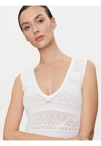 Morgan Sukienka letnia 241-RMNAIA Biały Slim Fit. Kolor: biały. Materiał: wiskoza. Sezon: lato #2