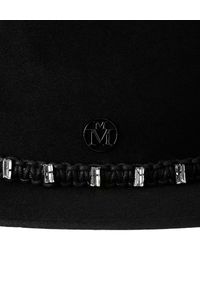 MAISON MICHEL PARIS - Czarny kapelusz Kyra. Kolor: czarny. Materiał: lakier. Wzór: aplikacja #2