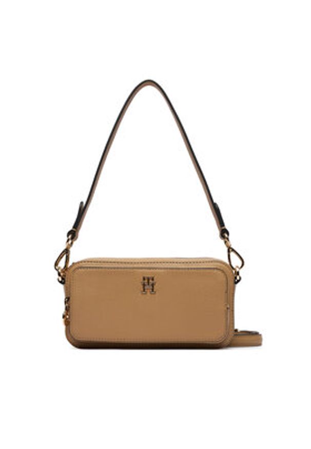 TOMMY HILFIGER - Tommy Hilfiger Torebka Th Daily Camera Bag AW0AW18377 Brązowy. Kolor: brązowy. Materiał: skórzane
