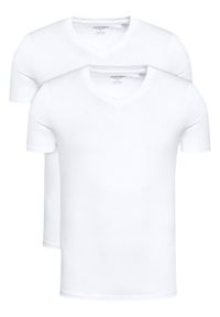 Jack & Jones Komplet t-shirtów Basic 12133914 Biały Regular Fit. Kolor: biały. Materiał: bawełna #1