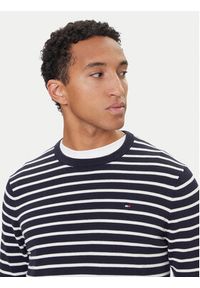 TOMMY HILFIGER - Tommy Hilfiger Sweter Essential Ssnl MW0MW39999 Granatowy Regular Fit. Kolor: niebieski. Materiał: bawełna #5