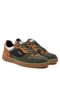 Pepe Jeans Sneakersy Kore Skate M PMS00027 Khaki. Kolor: brązowy. Materiał: skóra, zamsz. Sport: skateboard