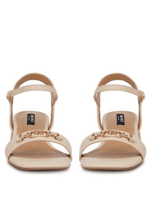 Nine West Sandały R23SS00452 Beżowy. Kolor: beżowy. Materiał: materiał