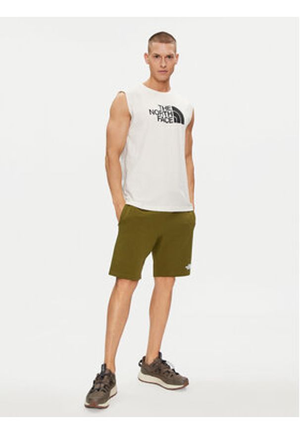The North Face Tank top Easy NF0A87R2 Biały Regular Fit. Kolor: biały. Materiał: bawełna