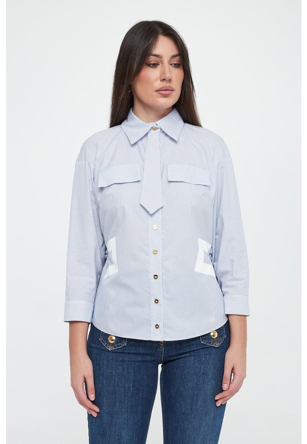 Elisabetta Franchi - Koszula damska z krawatem ELISABETTA FRANCHI