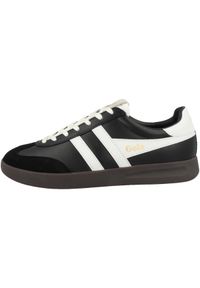 Buty do chodzenia męskie Gola Gola Blk Cyclone Lea. Kolor: czarny. Materiał: guma, skóra, tkanina. Szerokość cholewki: normalna. Sport: turystyka piesza