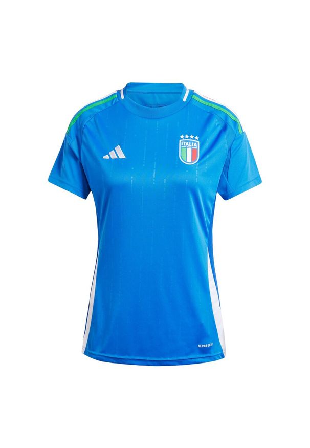 Adidas - Koszulka Italy 24 Home. Kolor: niebieski. Materiał: materiał. Sport: piłka nożna