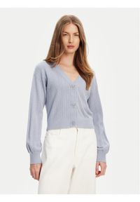 Guess Kardigan W5YR01 Z2ZK2 Niebieski Regular Fit. Kolor: niebieski. Materiał: wiskoza #1