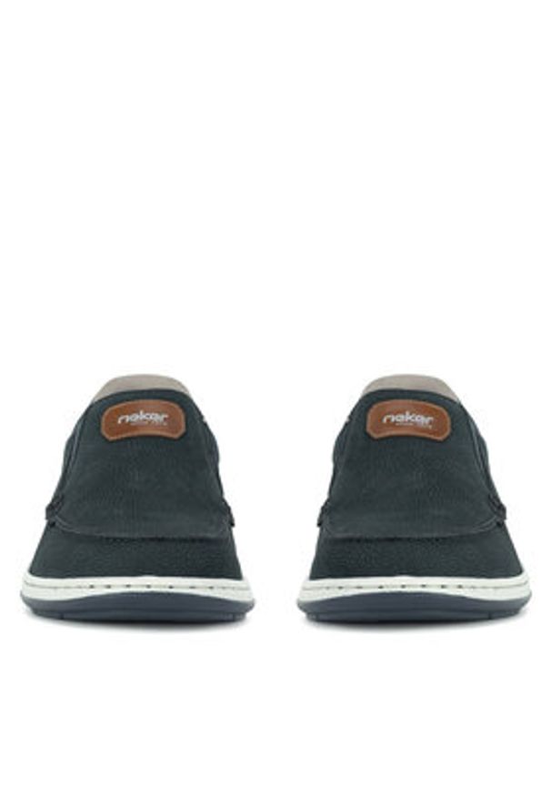 Rieker Półbuty 17368-14 Granatowy. Kolor: niebieski. Materiał: nubuk, skóra