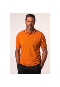 JAY-PI - Męska Koszulka polo FLEXNAMIC® outdoor rękaw 1/2 do roz. 7XL. Typ kołnierza: polo. Kolekcja: plus size. Kolor: pomarańczowy. Materiał: bawełna, elastan, materiał